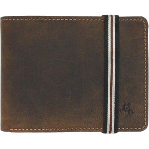 CMJAAGUR-Portefeuille En Cuir Avec Fermeture Élastique Bloquant Rfid Et Tap And Go Bn3, Tan À L'Huile, Taille Unique, Moderne[M403] - Neuf