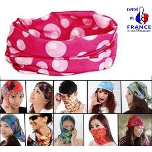 Masque Cache-Nez Tour De Cou Bandeau Tube Multifonction Rose &Agrave; Pois Blancs Microfibre Respirante V&eacute;lo Randonn&eacute;e Ski Airsoft Trottinette Paintball Moto Scooter Trek ... - Neuf
