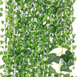 Guirlande suspendue de 12 brins de lierre artificiel - Neuf