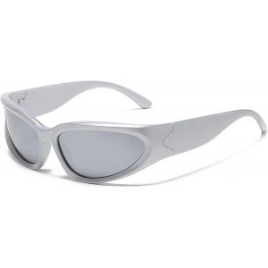 Lunette De Soleil Homme Enveloppantes Femmes-Sport Moda Protection Uv400 V&eacute;lo Vintage R&eacute;tro Lunettes - Neuf