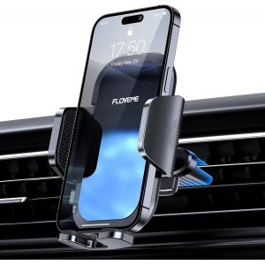 Support de t&eacute;l&eacute;phone Portable pour Grille d'a&eacute;ration de Voiture - Support de t&eacute;l&eacute;phone Portable Rotatif &agrave; 360&deg; - Compatible avec iPhone, Samsung, Huawei, Xiaomi - Neuf