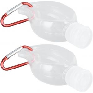 MEVRONISSHOP-Conteneur de Bouteille de Voyage Bouteille de D&eacute;sinfectant pour Les Mains Bouteille en Plastique Pratique en Plastique Bouchon Transparent Squeeze Boucle Suspendue (Retourner la - Neuf