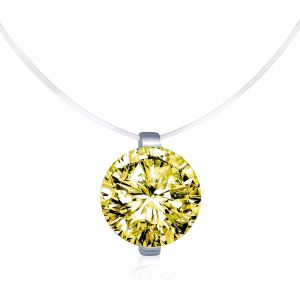 Kal-Collier Invisible Femme Collier De La Clavicule Élégant Solitaire Zircon Le Fil Nylon Transparent - Neuf