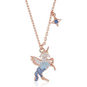 Kal-Byx Pendentif Femme, Collier Fille, Licorne Collier Pour Femme Et Fille Pendentif Collier Licorne Chaîne Bijoux Cadeaux, 1 Pièce - Neuf