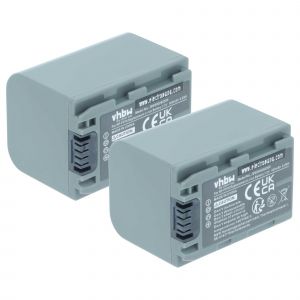 vhbw 2x Batterie compatible avec Sony DCR-HC46E, DCR-HC46, DCR-HC65E, DCR-HC7, DCR-HC44E, DCR-HC65 cam&eacute;ra vid&eacute;o cam&eacute;scope (950mAh, 7,2V, Li-ion) - Neuf
