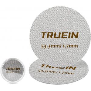 KAL-Pièces Passoire À Expresso, 53.3Mm/2.1In Ecran De Rondelle D¿Espresso, 1.7Mm/0.07In Epaisseur Filtre Expresso, Ecran De Palet, 150¿m Filtre À Café Expresso 316 Réutilisable Inoxydable - Neuf