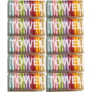 Letnerny-Jetables Compressées Serviettes, 140 Pcs Serviette Compressée Portables, Serviettes En Coton Doux Magiqu, Mini Serviette De Nettoyage, Pour Maison Camping Beauté Salon Voyage|Multicolore - Neuf