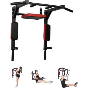 Lbgwp60-Barre De Traction Fixation Murale, Noir/Rouge - Neuf