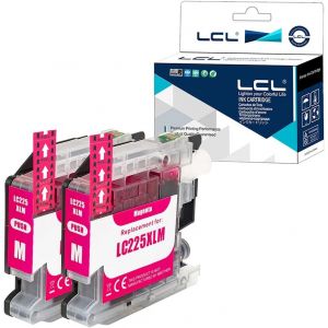 Cartouche d'encre Compatible LC225XL LC225 LC225XLM (2Magenta) Remplacement pour Brother MFC-J4420DW/J4620DW/J4625DW DCP-J4120DW, MFC-J5320DW/J5620DW/J5625DW/ J5720DW - Neuf