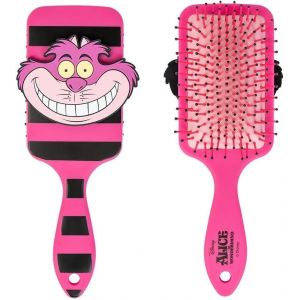 Tzf-- Brosse À Cheveux Disney - Couleur Rose - Brosse Démêlante - Design Imprimé Chat Du Cheshire - Produit Original - Neuf