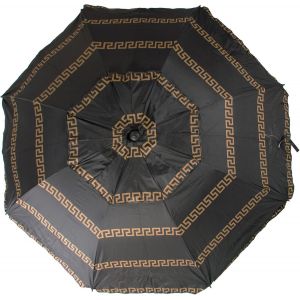 Parasol De Plage Modèle Olympienne Noir 200cm Avec Spirale Et Poteau De Voyage Total. 8 Tiges. Protection Totale Contre Les Rayons Uv,Olympia Noir,200 Cm - Neuf