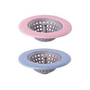 Ensemble De Bouchon Et Cr&eacute;pine En Silicone Pour &Eacute;vier De Cuisine, Lot De 2 - Neuf