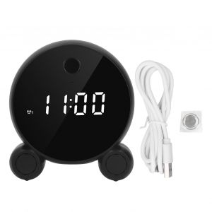Camera de surveillance d'interieur sans fil avec detection de mouvement et enregistrement en boucle, horloge numerique pour TuyaSmart - Neuf