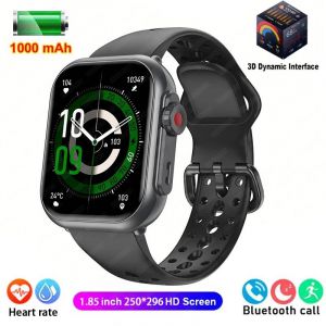 Montre Ultra K62 Hommes Femmes 1000Mah Amoled Fr&eacute;quence Cardiaque 100+Sport Bluetooth Appel Gps Suivi &Eacute;tanche Montre Intelligente Pour Ios Android.Black.1000 Mah Battery - Neuf