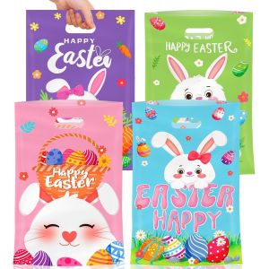 Mevronisshop-Sacs De Cadeaux De P&acirc;ques, 50pcs Sachet Paques, P&acirc;ques Sachet Bonbon, Sacs De Friandises De P&acirc;ques, Sacs De Chasse Aux ?Ufs De P&acirc;ques, Pour Emballer Des Cadeaux, Chasse Aux ?Ufs (Couleur - Neuf