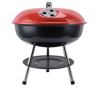 HJLIAN Barbecue spherique au charbon de bois de 14 pouces, barbecue rouge portable pour l'exterieur - Neuf