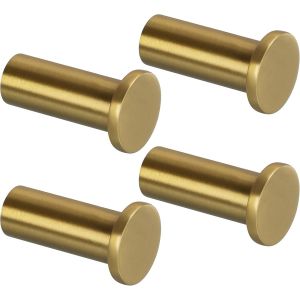 Crochets &agrave; Visser Pat&egrave;re Murale Ronde 45mm, Crochets Muraux en Acier Inoxydable, Robuste Pat&egrave;re pour Salle de Bain Chambre Cuisine Entr&eacute;e, Accroche Serviette, 2 Pcs Noir - Neuf