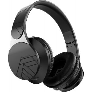 Edge Casque Bluetooth Sans Fil, Casque Sans Fil Sur L'Oreille, Hi-Fi St&eacute;r&eacute;o, Micro Sd/Tf, &Eacute;couteurs Avec Microphone Int&eacute;gr&eacute; Et Pliables Avec Etui Pour Iphone/Samsung/Tv/Pc (Noir)[J2263] - Neuf