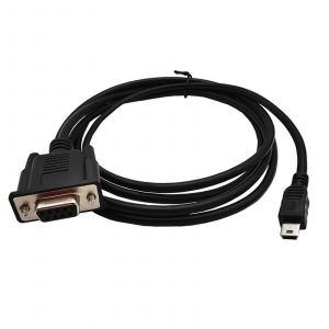 Adaptateur mini USB male vers RS232 DB9 femelle 9 broches, cable d'extension de 180 cm - Neuf