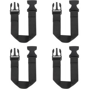 FEW-Lot de 4 rallonges de sac banane - 30,5 x 2,5 cm - Noir - Neuf