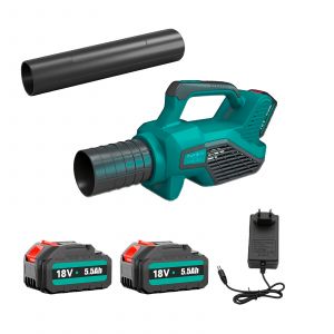 Mise &agrave; niveau Souffleur de feuilles l&eacute;ger sans fil avec 2 batteries 3,0 Ah et chargeur rapide, souffleurs de feuilles &eacute;lectriques pour pelouse, jardin, poussi&egrave;re, entretien de la neige - Neuf