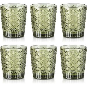 Lot De 4 Verres Tumblers Tournesol &iquest; Vintage & &Eacute;l&eacute;gant - Neuf