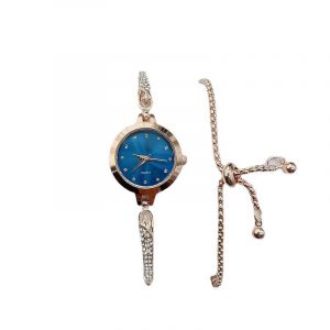 Montres-Bracelets Pour Femmes Avec Diamants, Montres Bling-Bling Pour Femmes Avec Bracelet, Montre À Quartz Tendance Pour L'extérieur, Montre Fantaisie En Cristal Pour Femmes - Neuf