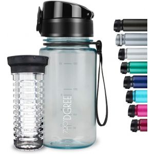 Eryi-Gourde D'eau 350ml U201cuberbottleU201c +Fruit-Infuseur, Crystalclear - Sans Bpa, Anti-Fuite - Bouteille, Water Bottle Idéale Pour Enfants, École, Sport, Randonnée, Camping, Université, Voyage - Neuf