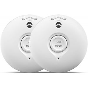 JGD-D&eacute;tecteur de fum&eacute;e avec Pile 10 Ans | D&eacute;tecteur Incendie avec Fonction Silence et autotest Capteur photo&eacute;lectrique, certifi&eacute; Q DIN EN14604,2 pi&egrave;ce - Neuf