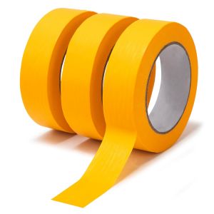 Goldband Lot de 3 rouleaux de ruban adh&eacute;sif de masquage 30 mm x 50 m, pour travaux de peinture, ruban adh&eacute;sif de masquage - Neuf