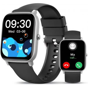 Montre Connectée Homme Femme,1.85"" Montre Intelligente Connectée,Fréquence Cardiaque/Tension Artérielle/Dormir Moniteur Montres Intelligente,Etanche Ip70 Montre Homme Pour Android/Ios - Neuf