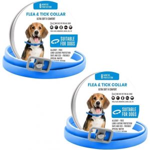 Collier Antiparasitaire Ajustable Protection 8 Mois R&eacute;pulsif Puces Tiques Insectes Chien Taille Unique 65cm - Neuf
