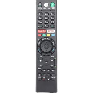 VornixorSarlshop-T&eacute;l&eacute;commande Vocale RMF-TX310E Compatible avec Sony TV KD-43XF8096 KD-43XF7596 KD-43XE8099 KD-43XE8096 KD-43XE8088 KD-43XE8077 KD-43XE8005 Contr&ocirc;leur Remplacement avec Boutons Google - Neuf