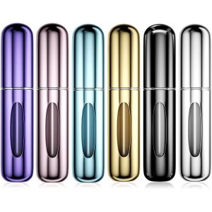 KALANKA-6 Pièces 5ML Bouteille Vaporisateur de Parfum, Vaporisateurs de parfum vide rechargeable, Mini Portable vaporisateur Bouteille, Pulvérisateur de parfum avec fenêtre, Pour Homme Femme Voyager - Neuf