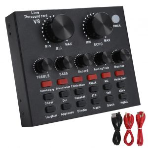 Carte Son En Direct, Changeur De Voix, Prise En Charge Bluetooth, Telephone Portable, Ordinateur, Casque, Utilisation - Neuf