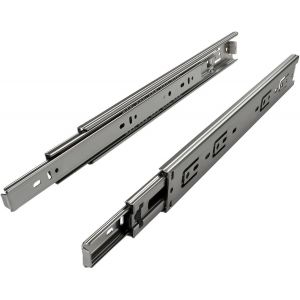 1 paire Coulisse à sortie totale KV1-45-H45-L700-NF 700 mm (insérées) Glissière de tiroir sur roulements à billes Capacité de charge 45 Kg - Neuf