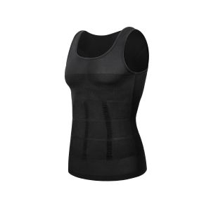 Hommes minceur corps Shaper poitrine Compression chemises ventre contrôle Shapewear ventre minceur gilet taille formateur Corset débardeur - Neuf