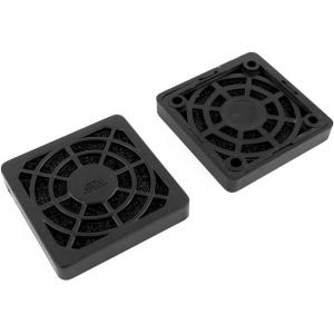 Sourcing Map 2 Pcs Noir Plastique Carr&eacute; &Eacute;tanche &Agrave; La Poussi&egrave;re Filtre 40Mm Pc Bo&icirc;tier Ventilateur Filets - Neuf