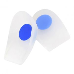 Silicone Talon Tasses En Lot De 2 Bleu Coussin De Talon Semelles De Confort Et D'absorption Des Chocs Dans Les Chaussures - Neuf