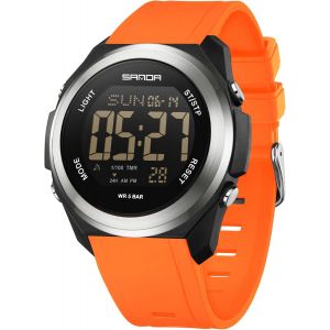 Montre De Sport Num&eacute;rique Pour Homme-Montre Militaire &Eacute;tanche-Grand Cadran-Style D&eacute;contract&eacute; Et Lumineux-Chronom&egrave;tre.[J439] - Neuf