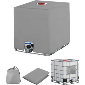 NouvelHorizonstore-Bache pour Cuve 1000L IBC, Bache de Reservoir d'eau, Anti-UV Anti-Poussi&egrave;re Recuperateur d Eau de Pluie Bouchon, B&acirc;che de Protection Container Cuve IBC R&eacute;servoir, 116 x 100 x 120 c - Neuf