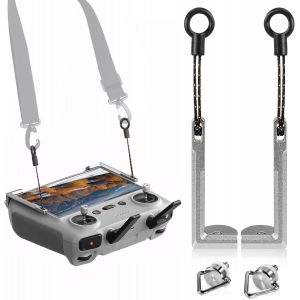 Sangles Fixations En M&eacute;tal Pour Dji Rc T&eacute;l&eacute;commande,Support Ergonomique Pour Mini 4k/4 Pro/Air 3s/Mini 3/Mavic 3 Drone,Support D'&eacute;cran Stable-Marque G&eacute;n&eacute;rale - Neuf