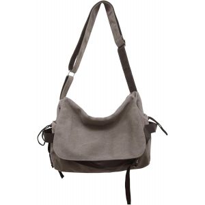 KALANKA-Messager Sac Bandouli&egrave;re Homme en Toile Vintage pour Travail Voyage Sport Ecole Besace Loisir, Besace Homme Bandouliere, Sac &agrave; Bandouli&egrave;re en Toile pour Hommes, Sac Besace Femme Bandouliere - Neuf