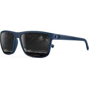 Lunettes De Soleil Polarisées Classiques Vintage Pour Homme, Monture Légère, Protection Uv400 Pour La Conduite, La Pêche, Le Cyclisme, 13 Bleu Marine/Gris, Small - Neuf
