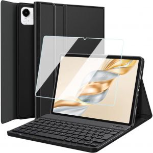Clavier Coque pour Honor Pad X8a 11 Pouces 2024 Tablette, avec Porte-Stylo, AZERTY Français Amovible Bluetooth sans Fil Clavier Étui Housse (Honor Pad X8a) - Neuf