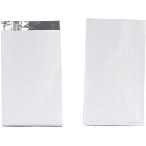 Lot de 50 sacs d'emballage en aluminium pour hamburgers,sacs doublés en feuille d'aluminium,parfaits pour sandwichs,barbecues,hot-dogs,feuilles de papier kraft pour pique-nique,festival (blanc, - Neuf