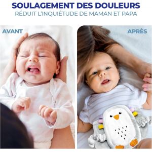 Bouillotte Bebe Anti Colique &iquest; Bouillotte Bebe - Soulage Les Douleurs D'estomac Et Coliques - Ceinture Peluche Th&eacute;rapie Chaude Ou Froide R&eacute;glable Velcro Efficace Et Douce Pour Le Confort Des B&eacute;b&eacute;s - Neuf
