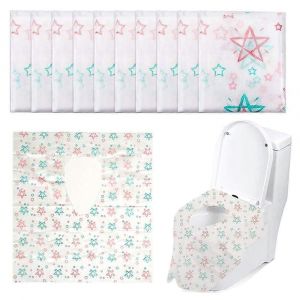 Promotion D'hiver,Coussin De Toilette 20 Pi&egrave;ces,Housses De Si&egrave;ge De Toilette En Papier,Tapis De Si&egrave;ge De Toilette,Tampon De Papier Toilette - Neuf
