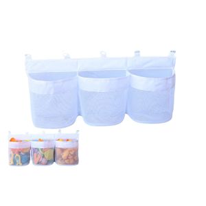Organisateur De Jouets De Bain Avec 3 Compartiments Et Crochets Adh&eacute;sifs Pour Une Suspension Facile - Neuf