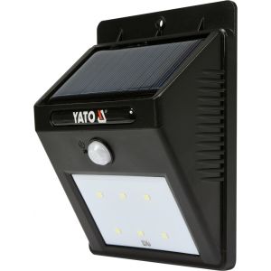 Lampe &agrave; &eacute;nergie solaire Yato YT-81856; LED; Fixation au mur - Neuf